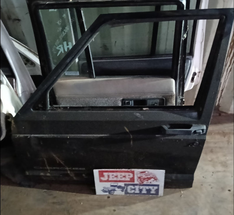 Door Front Left Jeep XJ Cherokee Black