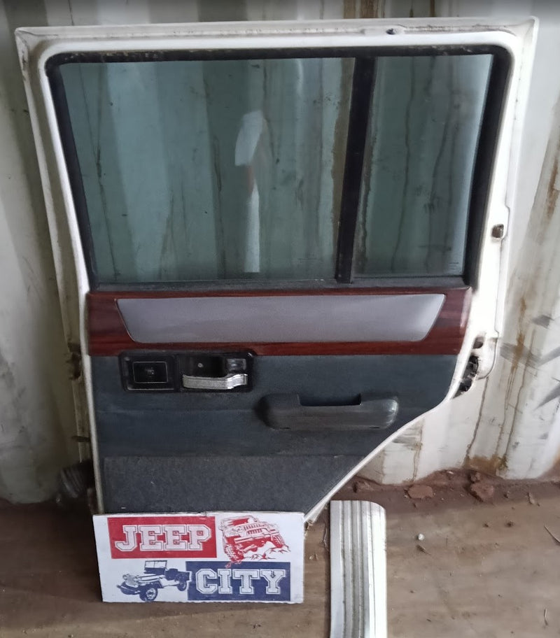 Door RHR White Jeep XJ Cherokee Wood Panel