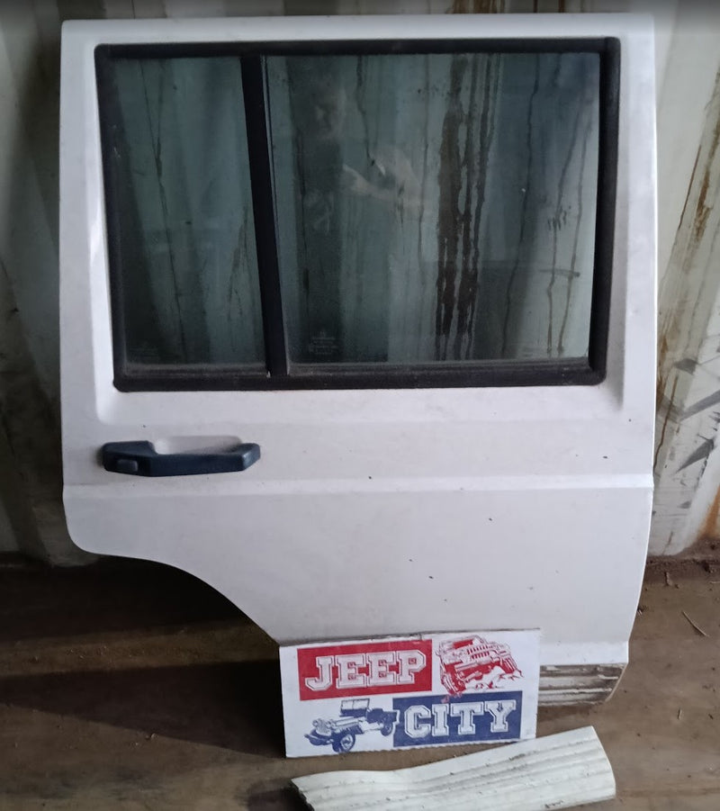 Door RHR White Jeep XJ Cherokee Wood Panel