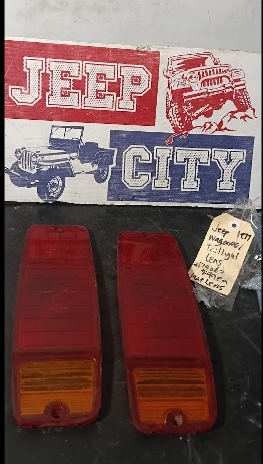 Tail light Lens Pair Vintage Jeep Wagoneer 1977 74063 European style