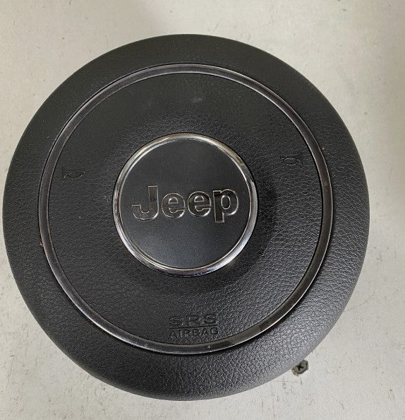 Black Jeep horn pad in light gray includeds the airbag 