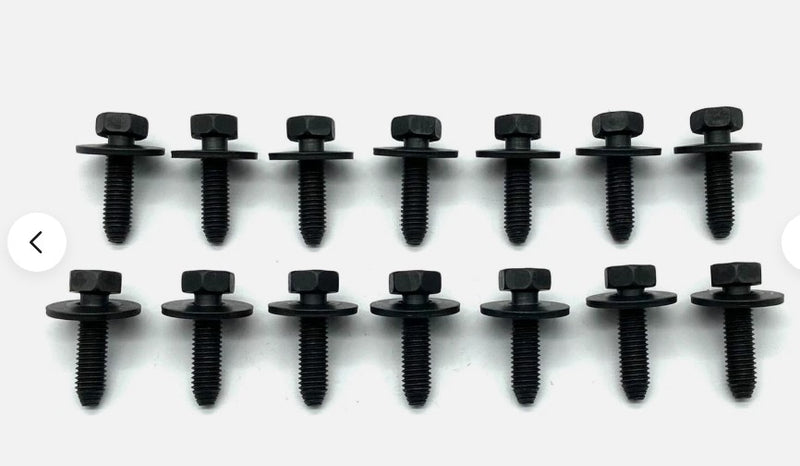 Bolts Mounting Fender to Grill Body and Braces Flanged Grade 8 Bolts