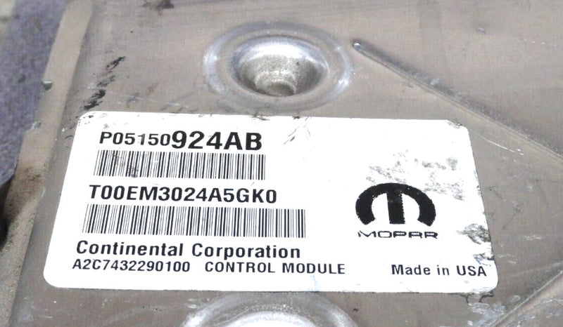 ECU PCM Jeep JK  Wrangler 2015 3.6L P05150924AB