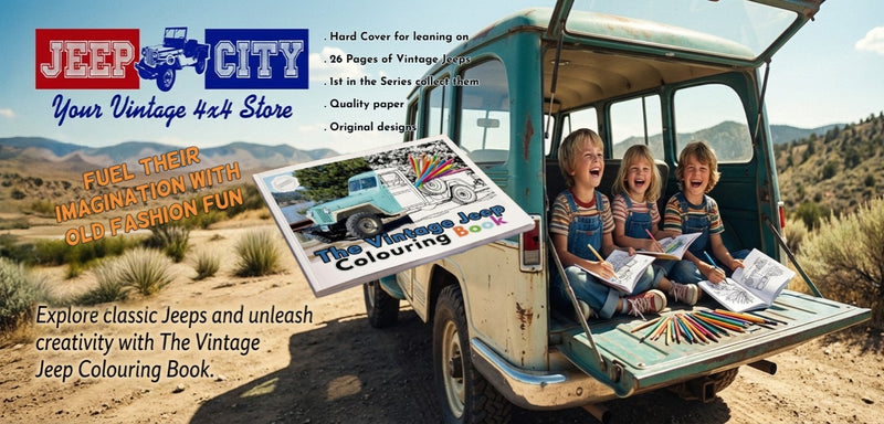 The Vintage Jeep Colouring Book