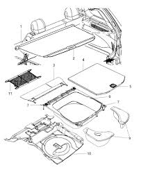 Cargo Storage Bin Jeep Grand Cherokee WK2 68184085AA