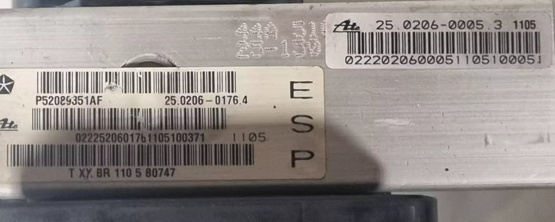 Brake Control Module ABS Pump Jeep Grand Cherokee WK 52089351AF