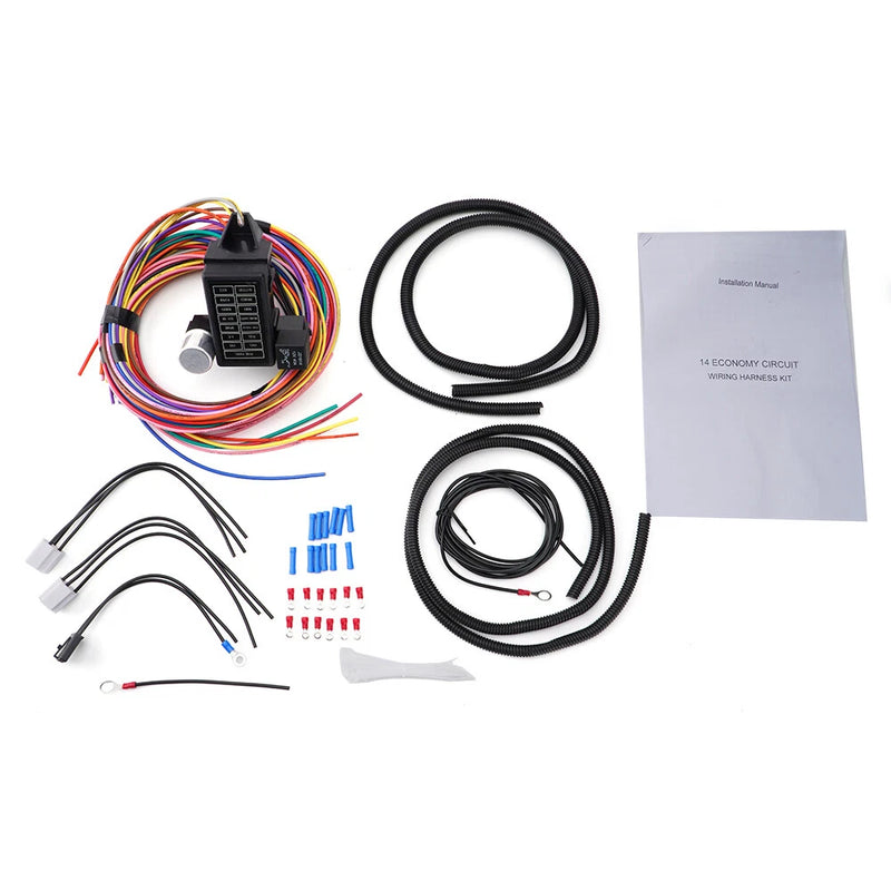 Wiring Harness 14 Fuse 14 Circuit for Jeep CJ SJ J Series