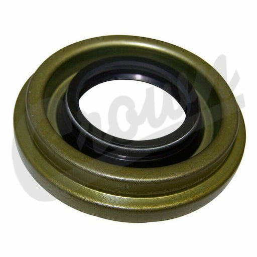 A pinion seal for a Jeep vehicle, featuring a solid, circular design with no flanges.