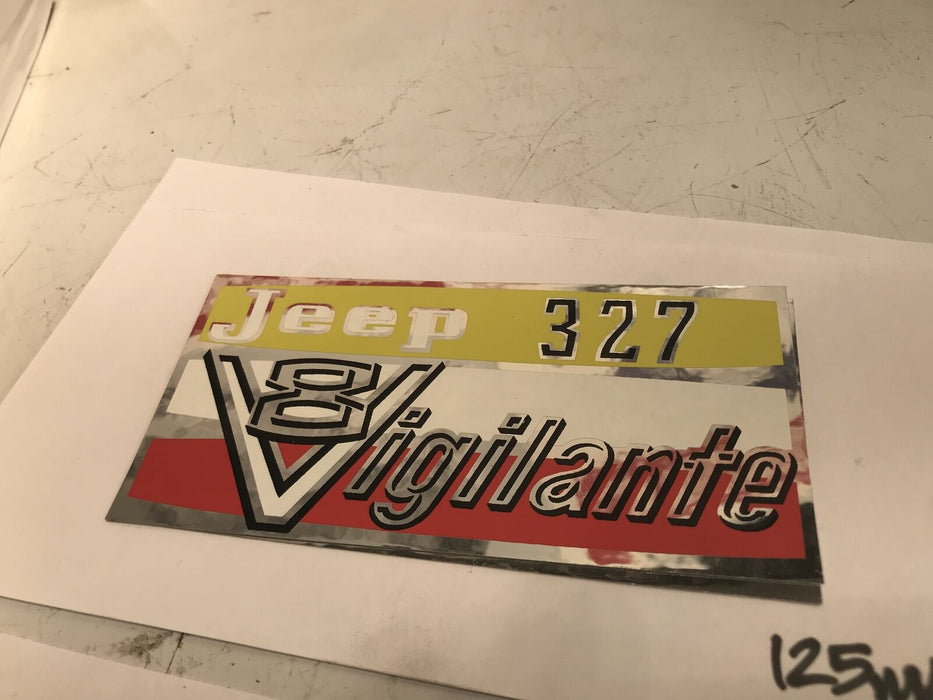 Decal Jeep Vigilante  V8 327