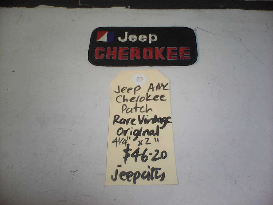 Patch Vintage Jeep AMC Cherokee Black Red and White