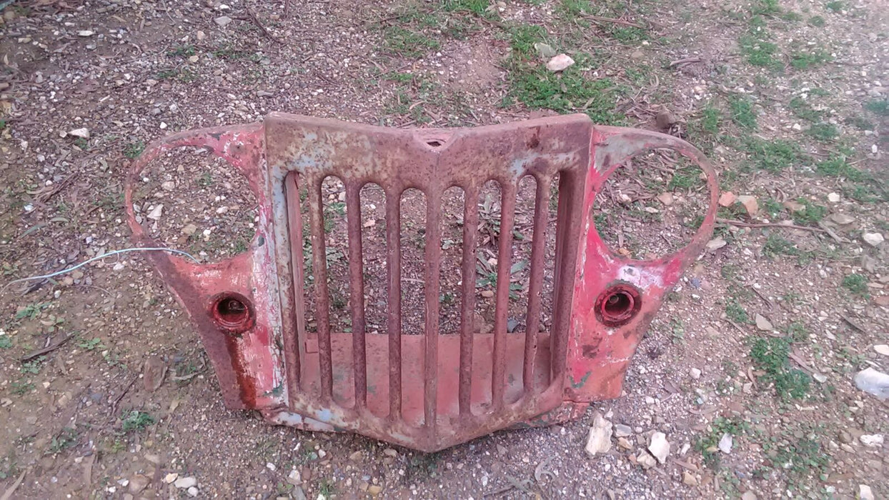 Grill Pointy Nose from a Willy’s Wagon 1953 to 1955 Red