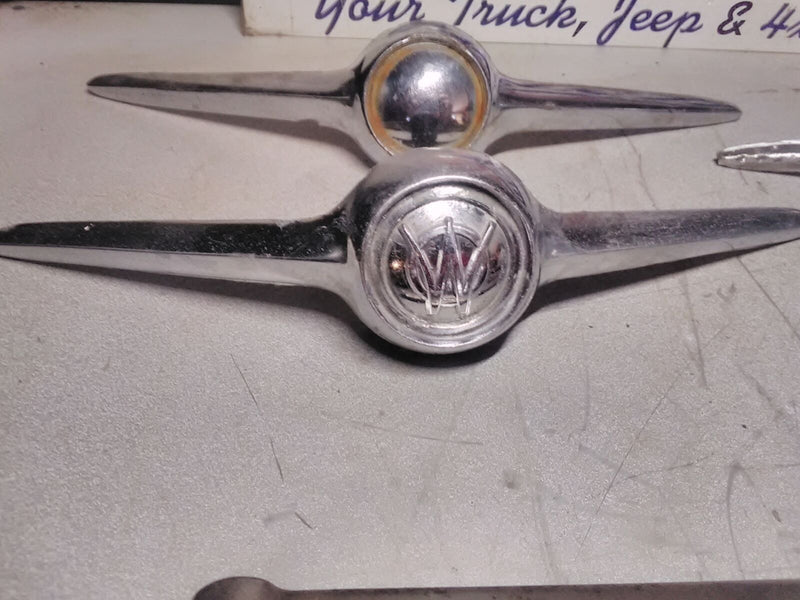 Hood Ornament Jeep Willys 50-64 Pickup Truck or Wagon Chrome Front