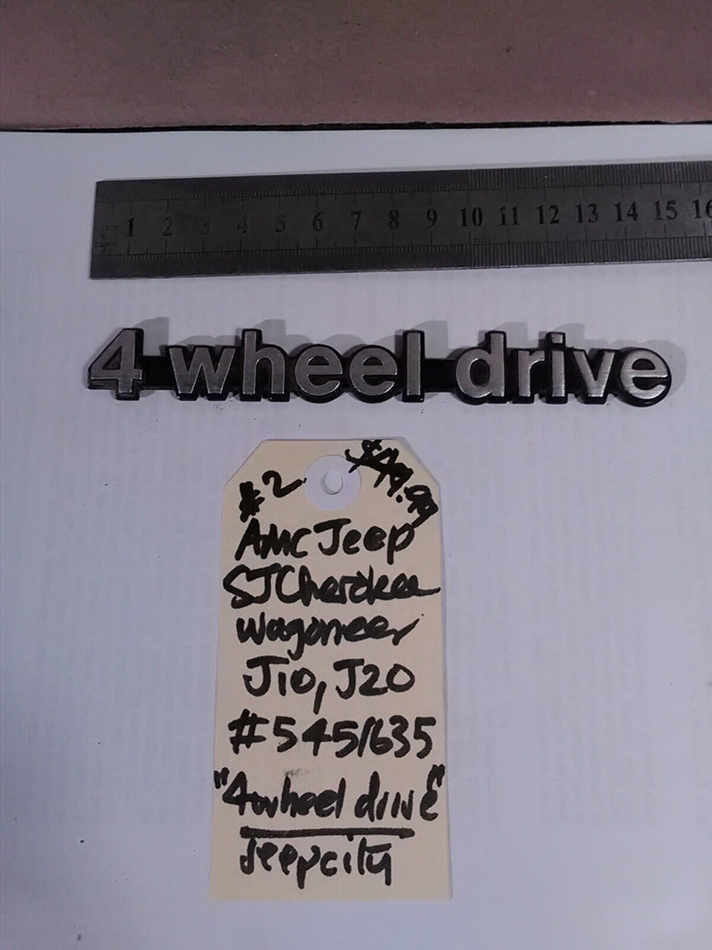 Badge Emblem Jeep AMC 4-wheel-drive  5451635