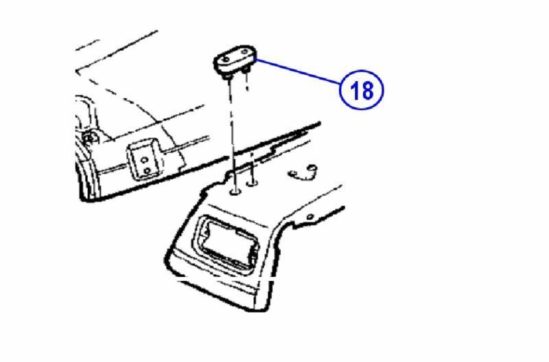 Grommet Hood Stop Jeep TJ Wrangler J4007541